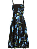 Dolce & Gabbana Campanule Printed Silk Midi Dress
