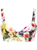 Dolce & Gabbana Giardino Printed Cotton Bra
