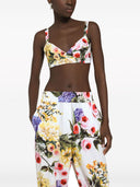 Dolce & Gabbana Giardino Printed Cotton Bra