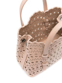 Alaia Mina 16 Micro Leather Handbag