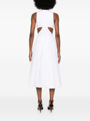 Alexander Mc Queen Organic Cotton Midi Dress