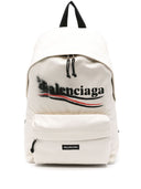 Balenciaga Explorer Backpack With Logo Political Stencil