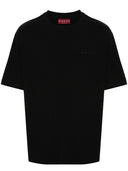 Haftowana logo gucci bawełniana koszulka