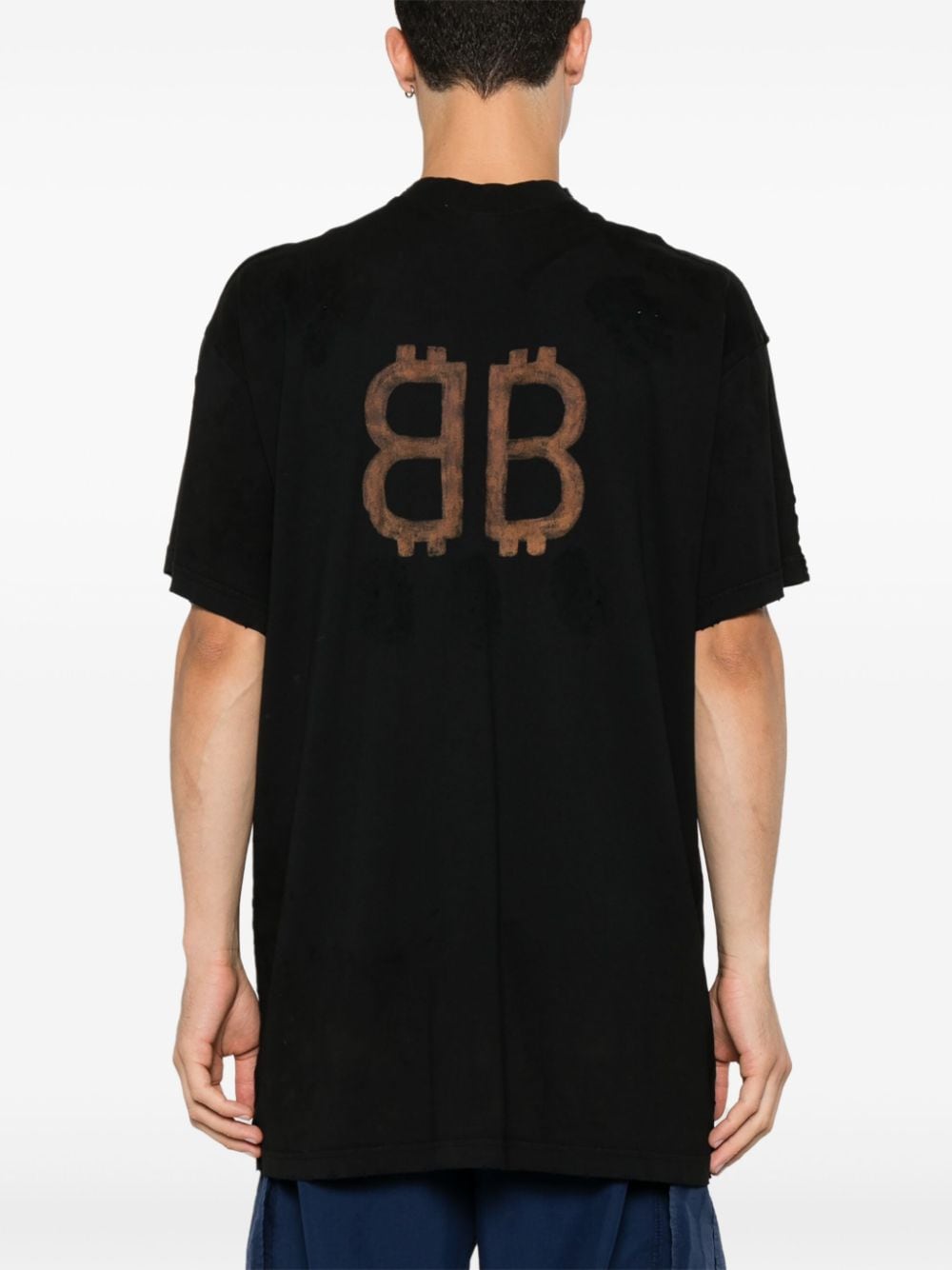 balenciaga paris moon tシャツ Balenciaga Paris Moon T-shirt | Black | FARFETCH