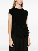 Ermanno Scervino 수 놓은 양모 T 셔츠