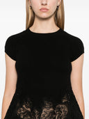 Ermanno Scervino 수 놓은 양모 T 셔츠