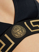 Versace Greca Print Bikini Top