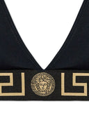 Versace Greca Print Bikini Top