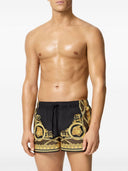 Versace Barocco Print泳衣