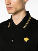 Versace Logo Piquet Polo Shirt