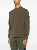 Stone Island Logo bomullssweatshirt