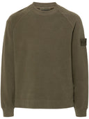 Stone Island Logo bomullssweatshirt