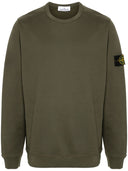 Sudadera de algodón del logotipo de la isla de piedra
