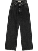 Jeans de la pierna fllared de semicoutura lorita