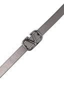 Valentino Garavani V Logo Signature Leather Reversible Belt