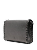 Valentino Garavani Rockstud Small Laminated Leather Shoulder Bag