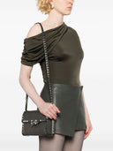 Valentino Garavani Rockstud Small Laminated Leather Shoulder Bag