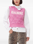 Gilet de mélange de coton ganni