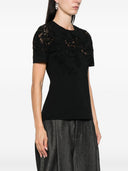 Ermanno Scervino Embroidered Cotton T Shirt