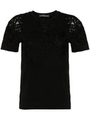 Ermanno Scervino Embroidered Cotton T Shirt