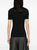 Ermanno Scervino Embroidered Cotton T Shirt