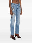 Ermanno Firenze Embroidered Denim Jeans