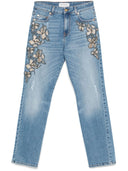 Ermanno Firenze Embroidered Denim Jeans