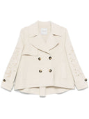 Ermanno Firenze Wool Short Trench Coat