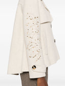 Ermanno Firenze Wool Short Trench Coat