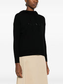 S Con cappuccio di lana del logo Max Mara
