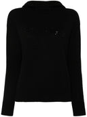 S Con cappuccio di lana del logo Max Mara