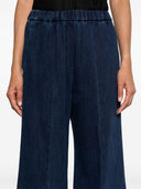 Pantalones de algodón de mezclilla de pierna ancha con forte