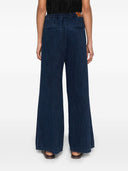 Pantalones de algodón de mezclilla de pierna ancha con forte