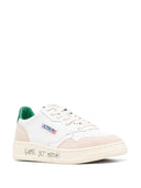 Sneakers de cuero bajo y gamuza medallista de Autry