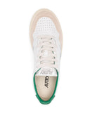Sneakers de cuero bajo y gamuza medallista de Autry