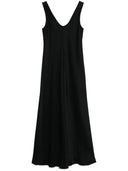 Robe longue forte satin satin