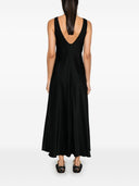 Robe longue forte satin satin