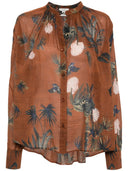 Camicia stampata con miscela di seta Forte Forte