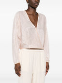 Forte Forte Lamé Pied De Poule Crossed Shirt