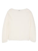 Maglione per collo asimmetrico in lana forte