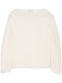 Maglione per collo asimmetrico in lana forte