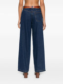 Jeans di denim a gamba larga Forte Forte