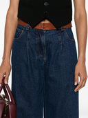 Jeans di denim a gamba larga Forte Forte