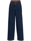 Jeans di denim a gamba larga Forte Forte