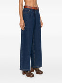 Jeans di denim a gamba larga Forte Forte