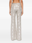 Pantalon évasé à paillettes forte forte