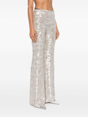 Pantalon évasé à paillettes forte forte