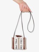 Chloè Woody Canvas And Leather Nano Bag