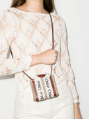 Chloè Woody Canvas And Leather Nano Bag