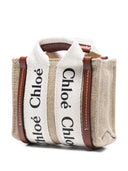 Chloè Woody Canvas And Leather Nano Bag